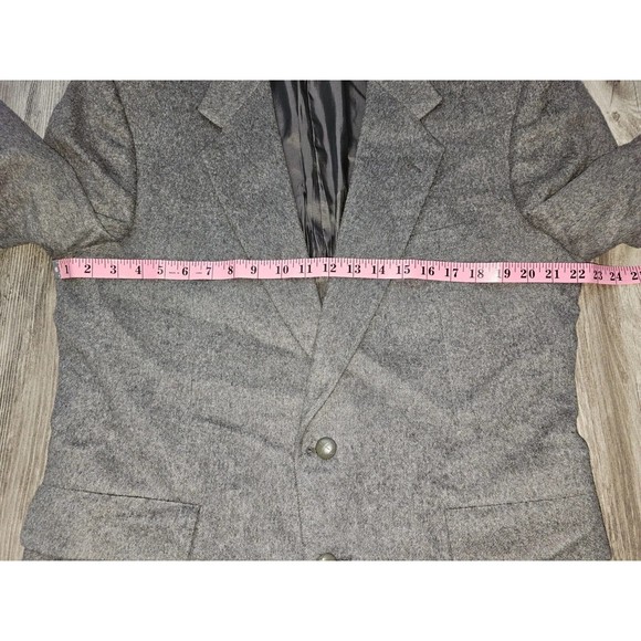 Sterling & Hunt Sport Coat Mens 42 100% Pure Camel Hair Gray 2-Button Blazer - Picture 6 of 16
